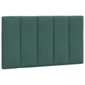 Coussin de tête de lit vert foncé 90 cm velours