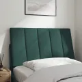 Coussin de tête de lit vert foncé 90 cm velours