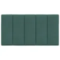 Coussin de tête de lit vert foncé 90 cm velours
