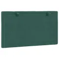 Coussin de tête de lit vert foncé 90 cm velours