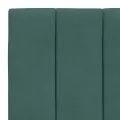 Coussin de tête de lit vert foncé 90 cm velours