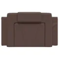 Coussin de tête de lit marron 90 cm similicuir