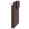 Coussin de tête de lit marron 90 cm similicuir