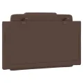 Coussin de tête de lit marron 90 cm similicuir