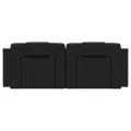 Coussin de tête de lit noir 120 cm similicuir