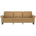 Canapé à 3 places Marron 180 cm Velours