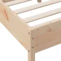 Cadre de lit avec tête de lit 140x200 cm bois de pin massif