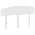 Tête de lit blanc 135 cm bois massif de pin