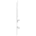 Tête de lit blanc 135 cm bois massif de pin