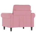 Fauteuil Rose 60 cm Velours