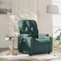 Fauteuil inclinable Vert foncé Tissu