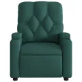 Fauteuil inclinable Vert foncé Tissu