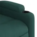 Fauteuil inclinable Vert foncé Tissu