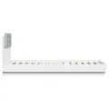 Cadre de lit avec tête de lit et lumières LED blanc 100x200 cm