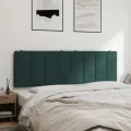 Coussin de tête de lit vert foncé 160 cm velours