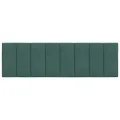 Coussin de tête de lit vert foncé 160 cm velours