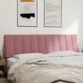 Coussin de tête de lit rose 180 cm velours