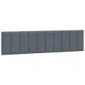 Coussin de tête de lit gris foncé 200 cm velours