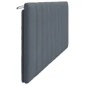 Coussin de tête de lit gris foncé 200 cm velours