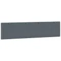 Coussin de tête de lit gris foncé 200 cm velours
