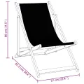 Chaises de plage pliantes 2 pcs crème aluminium et textilène