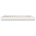Cadre de lit avec lumières LED blanc 200x200 cm
