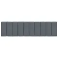 Coussin de tête de lit gris foncé 180 cm velours