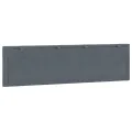 Coussin de tête de lit gris foncé 180 cm velours