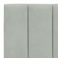 Coussin de tête de lit gris clair 160 cm velours