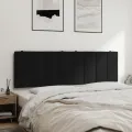 Coussin de tête de lit noir 160 cm velours