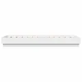 Cadre de lit avec lumières LED blanc 90x190 cm