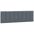 Coussin de tête de lit gris foncé 160 cm velours