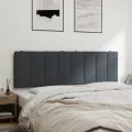 Coussin de tête de lit gris foncé 160 cm velours