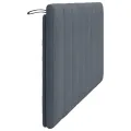 Coussin de tête de lit gris foncé 160 cm velours