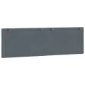 Coussin de tête de lit gris foncé 160 cm velours