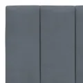 Coussin de tête de lit gris foncé 160 cm velours