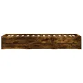 Cadre de lit et tiroirs chêne fumé 90x200 cm bois d'ingénierie