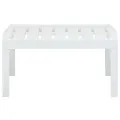 Table de jardin Blanc 78x55x38 cm Plastique