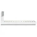 Cadre de lit avec tête de lit et lumières LED blanc 90x200 cm