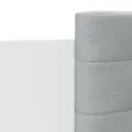 Cadre de lit avec tête de lit et lumières LED blanc 160x200 cm