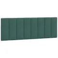Coussin de tête de lit vert foncé 120 cm velours