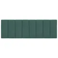 Coussin de tête de lit vert foncé 120 cm velours