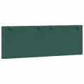 Coussin de tête de lit vert foncé 120 cm velours