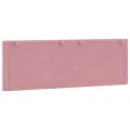 Coussin de tête de lit rose 120 cm velours