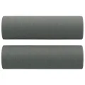Ensemble de canapés 2 pcs coussins gris foncé tissu