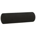 Ensemble de canapés 2 pcs avec coussins noir tissu