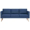 Ensemble de canapé 2 pcs Tissu Bleu