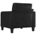 Fauteuil Noir 60 cm Similicuir
