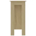 Table de bar avec étagère Chêne sonoma 102x50x103,5cm Aggloméré