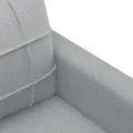 Ensemble de canapés 4 pcs avec coussins Gris clair Tissu